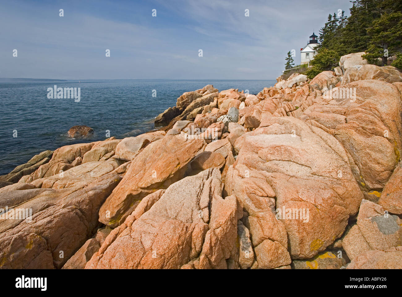 Bar Harbor Lighthouse Acadia Maine High Resolution Stock Photography and Images Alamy