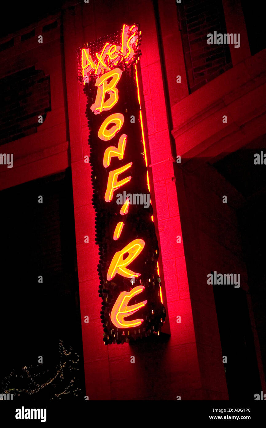 The very popular Axel's Bonfire bar and restaurant on Grand Avenue. St