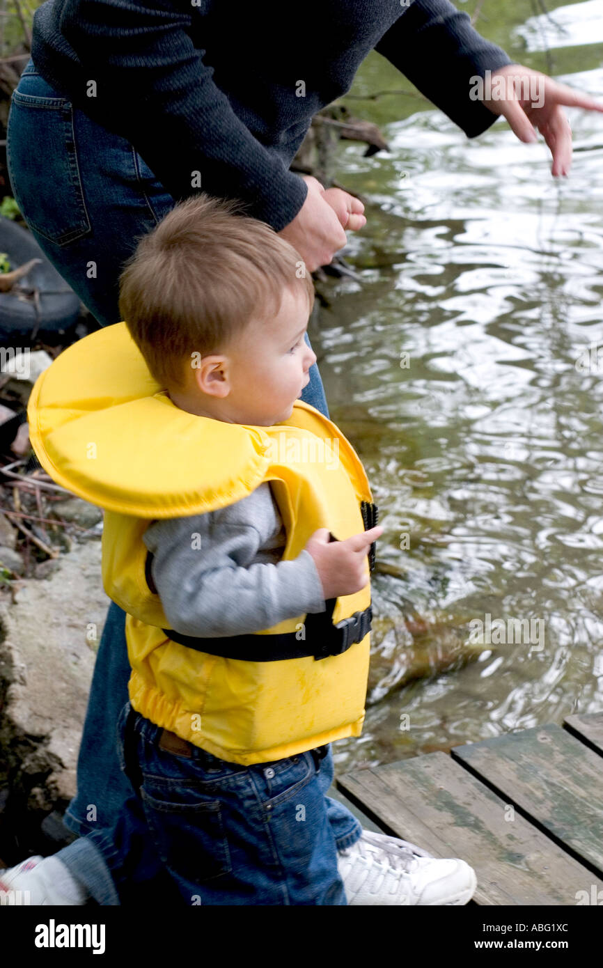 Explaining a life jacket hi-res stock photography and images - Alamy