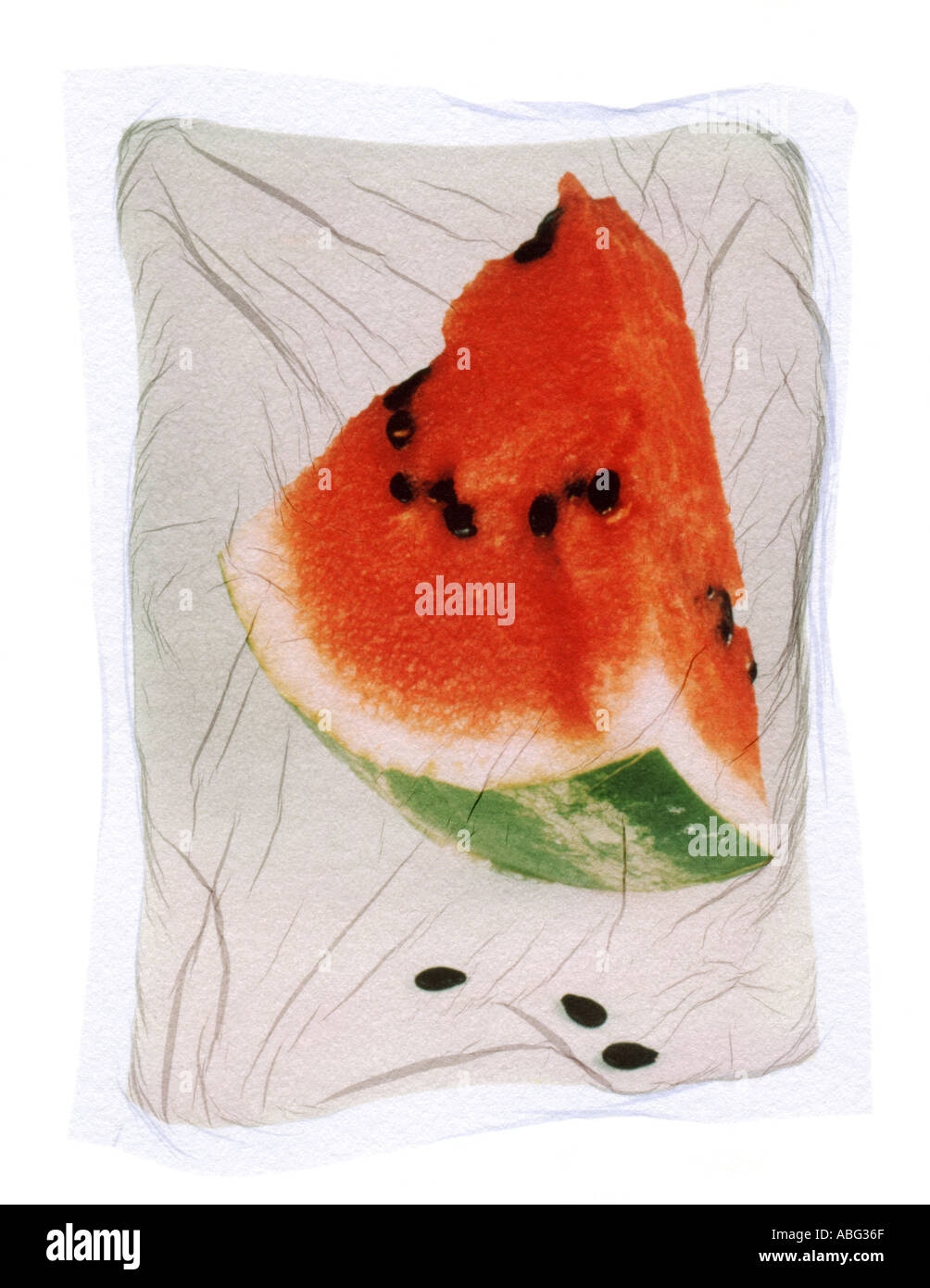 Slice of Watermelon Stock Photo