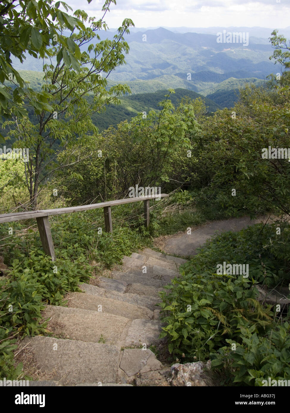 Waterrock Knob Trail off Blue Ridge Parkway NC North Carolina Smokey