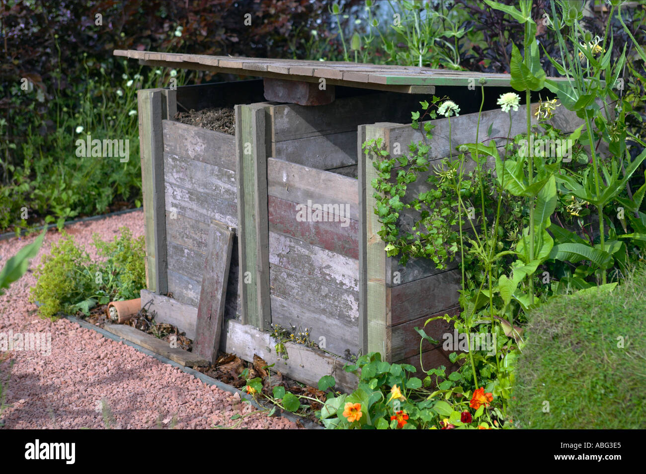 compost heap wildlife friendly Stock Photo Alamy