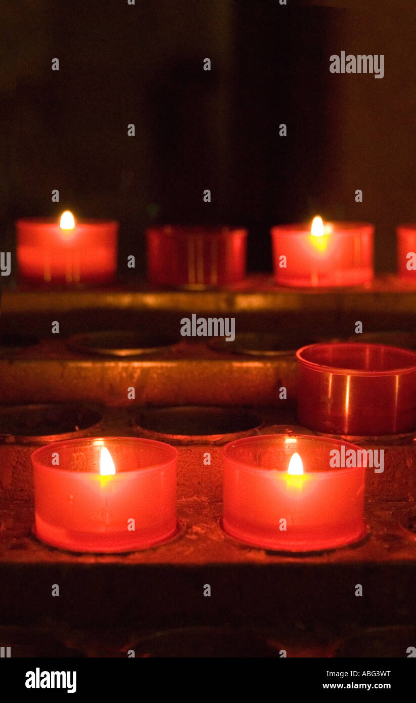 images of candles in churches in which a prayer is made and a candle