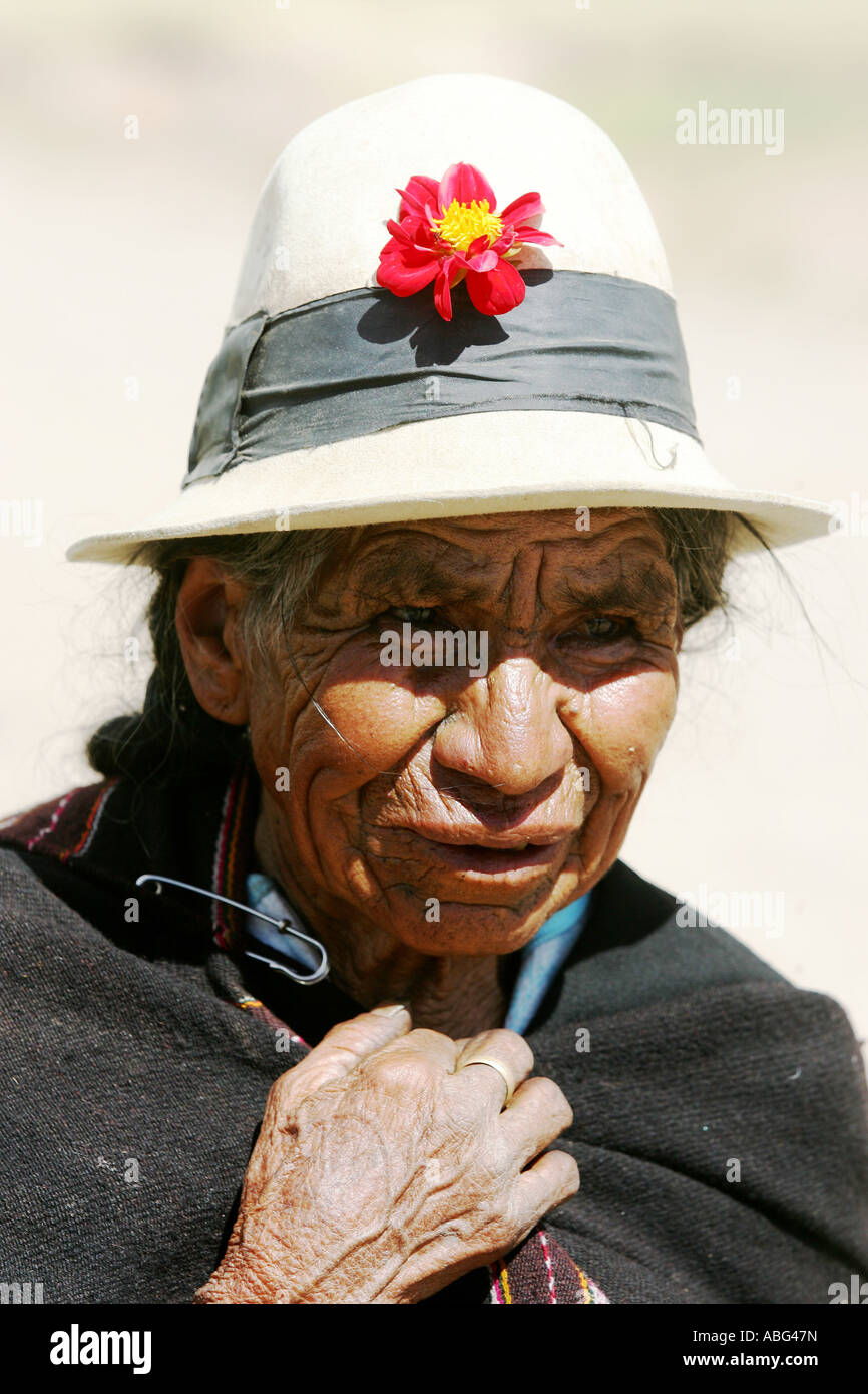 The annual intervillage fist fighting festival known as Tinku in Macha Bolivia. Stock Photo