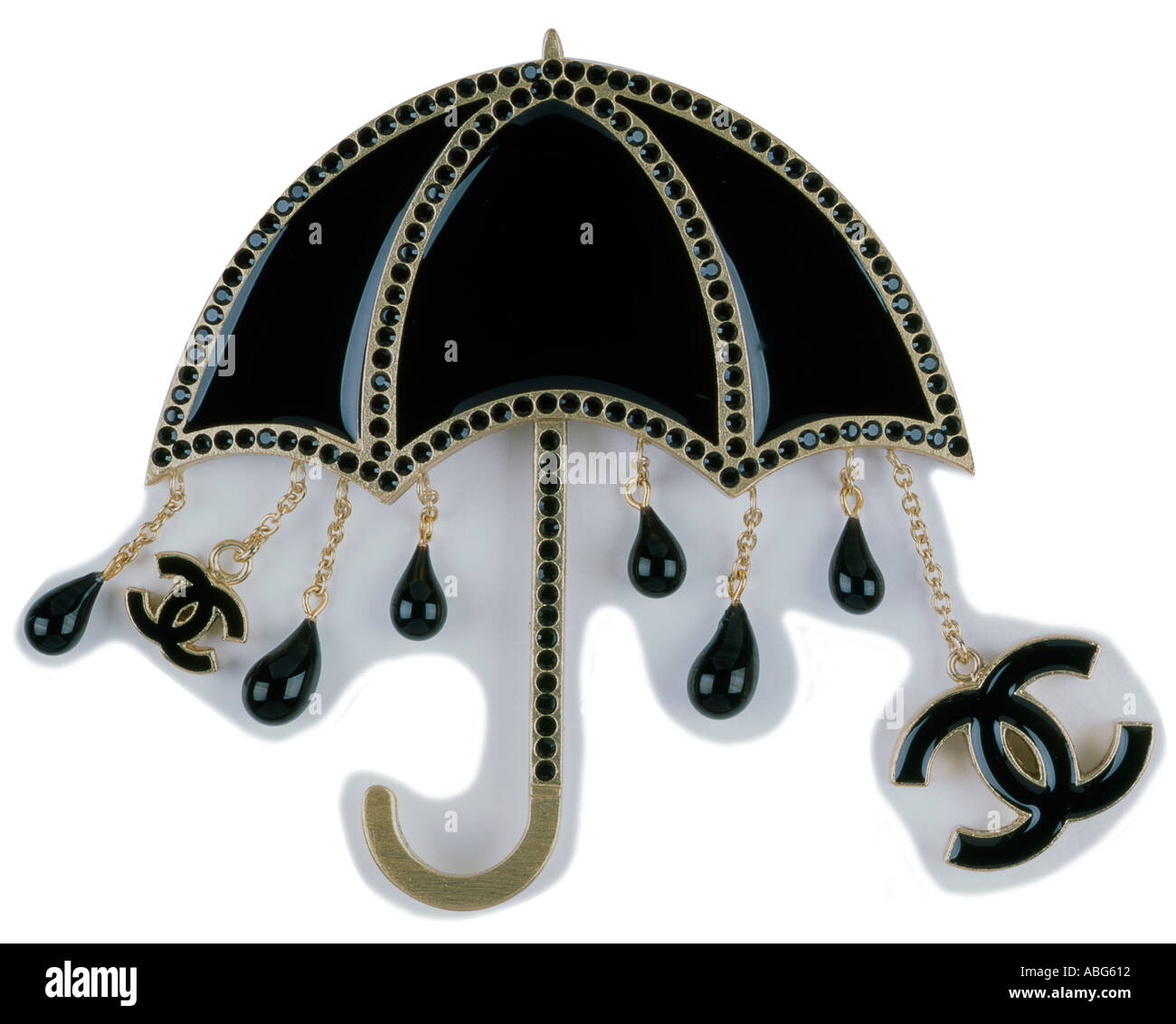 Chanel umbrella brooch or broach Stock Photo - Alamy