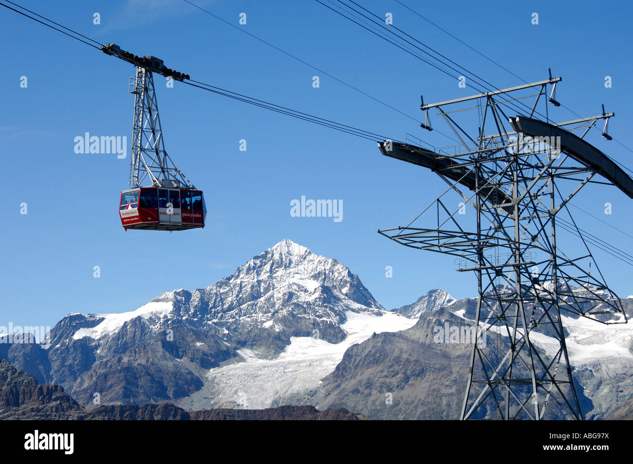 Cable car Zermatt Trockener Steg Klein Matterhorn, Mount Dent