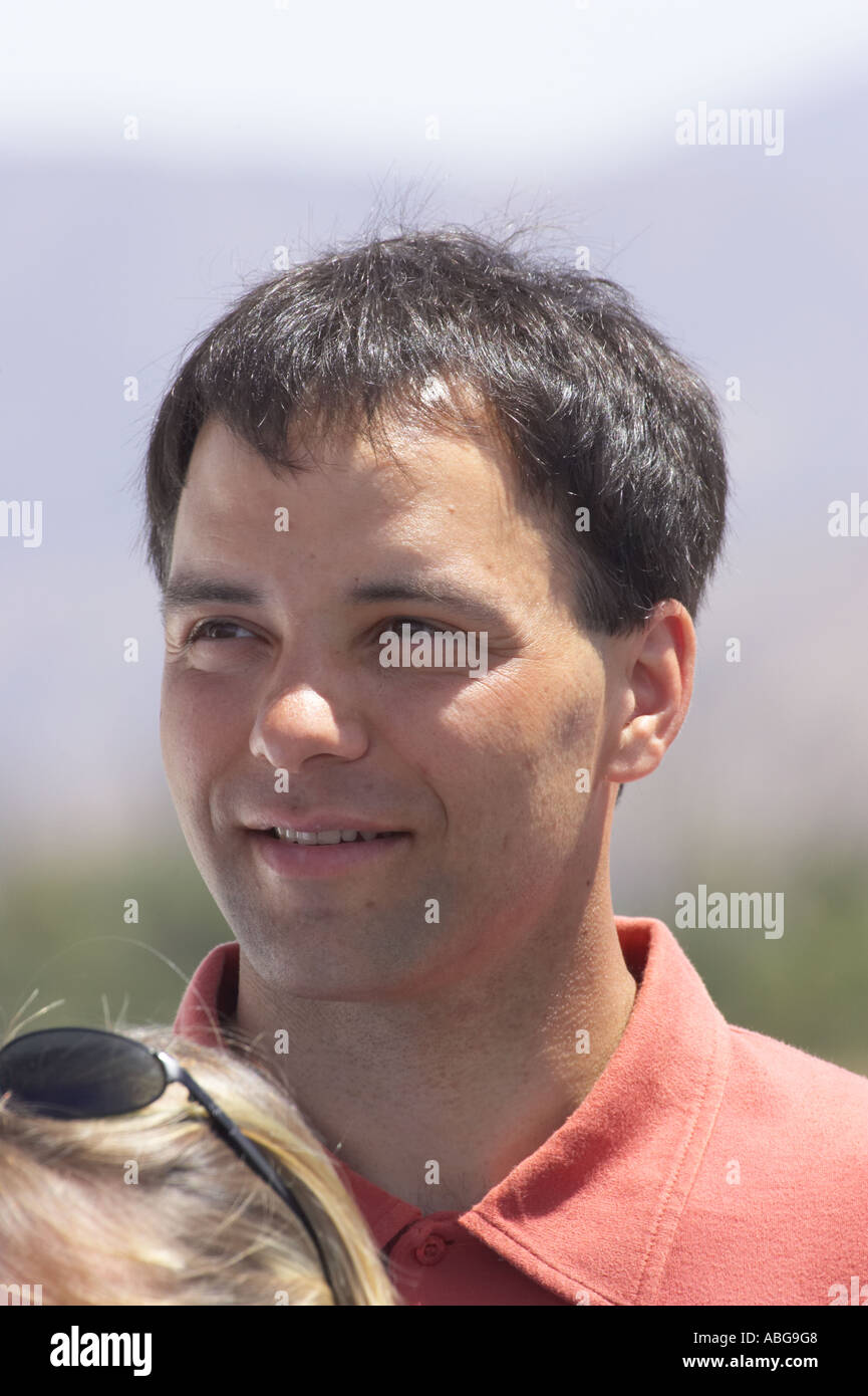 Glider Pilot Sebastian Kawa Poland World Gliding Chamnpion 2003 2004 Omarama North Otago South Island New Zealand Stock Photo