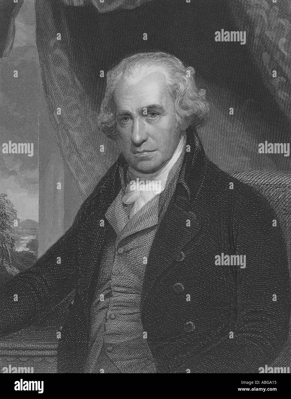 James Watt Scottish inventor and mechanical engineer 1736-1819 Stock Photo