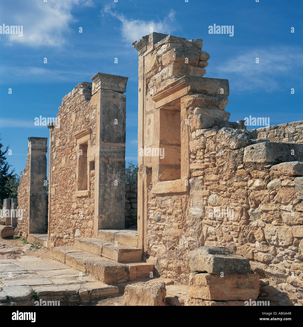 Apollo Temple near Limassol Cyprus Stock Photo