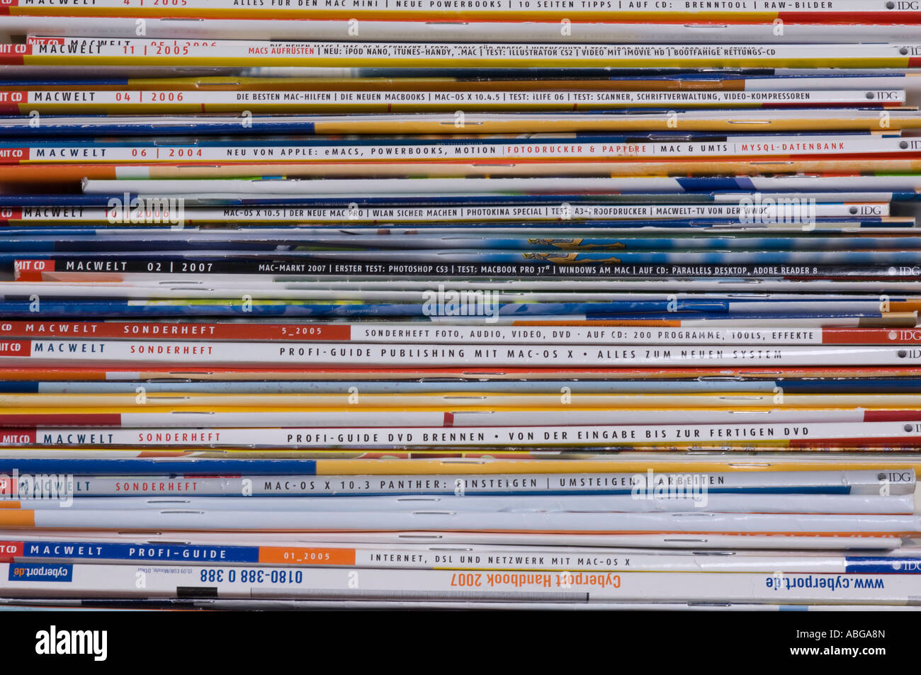 Magazines, paper Stock Photo