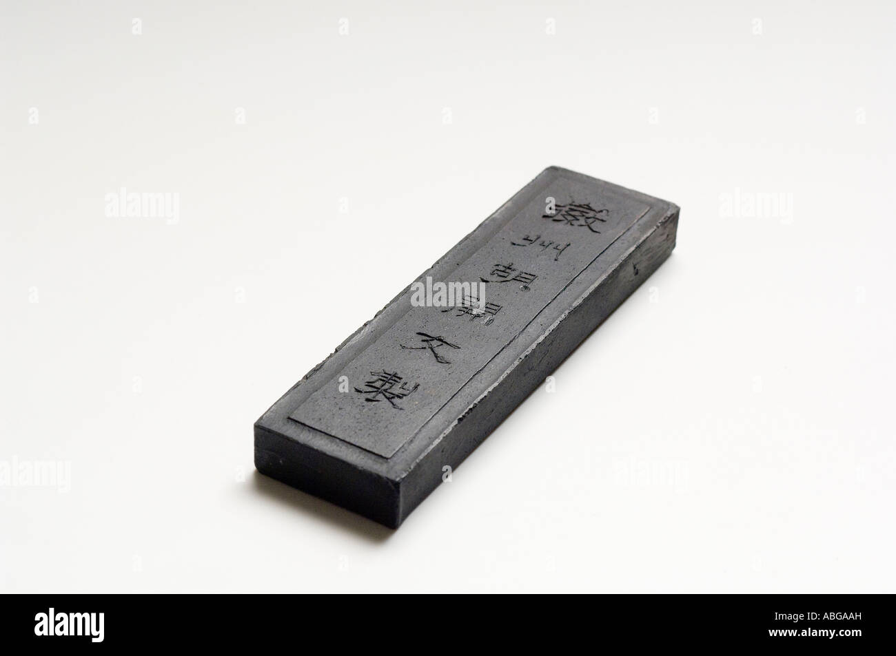 Inkstone for producing Chinese ink Stock Photo