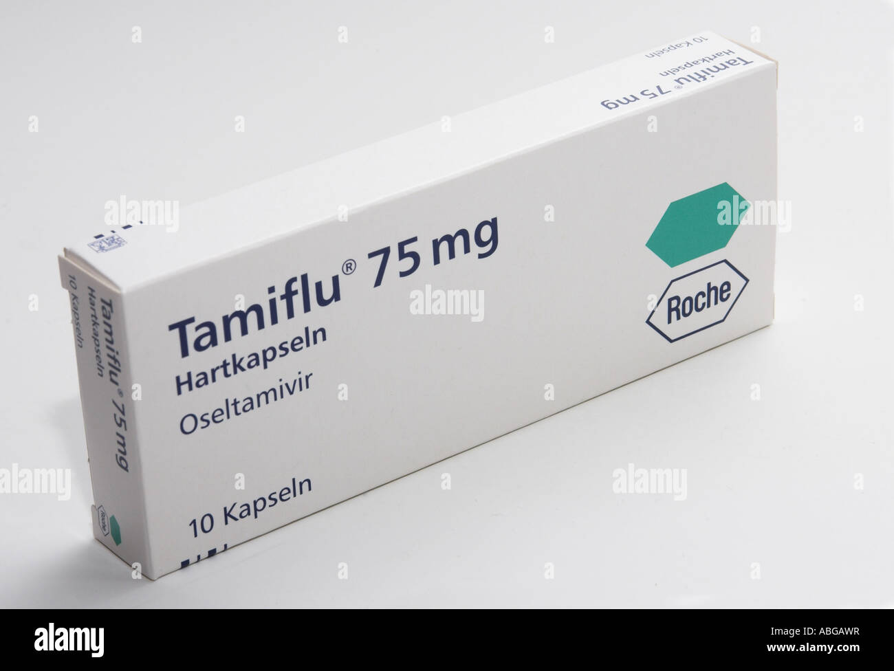 Tamiflu flu medicament from the Swiss company Roche Stock Photo
