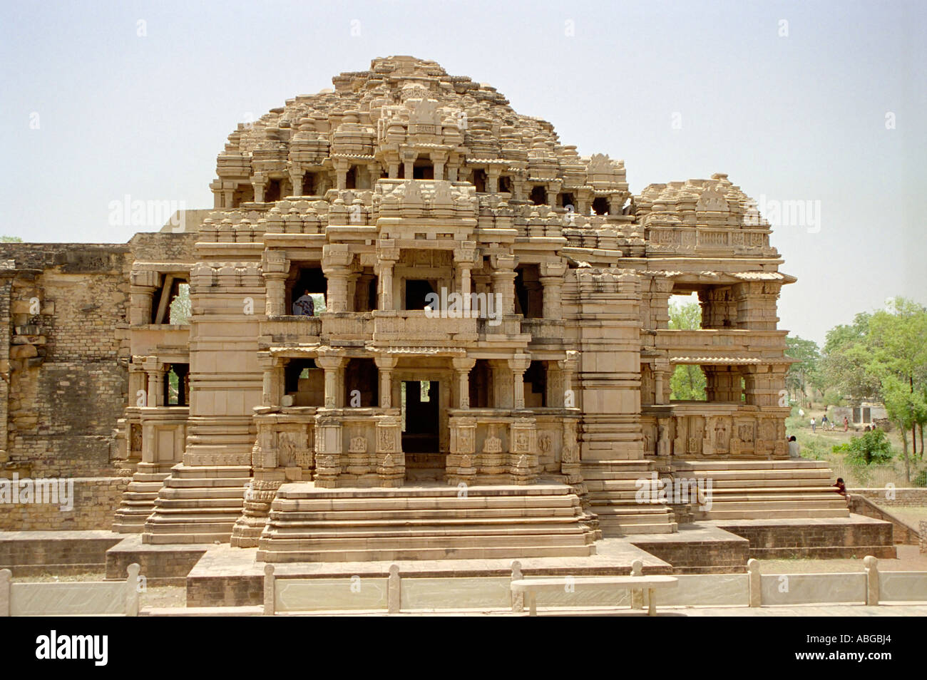 Jain Temple At Gwalior Fort In Madhya Pradesh Northern India Stock