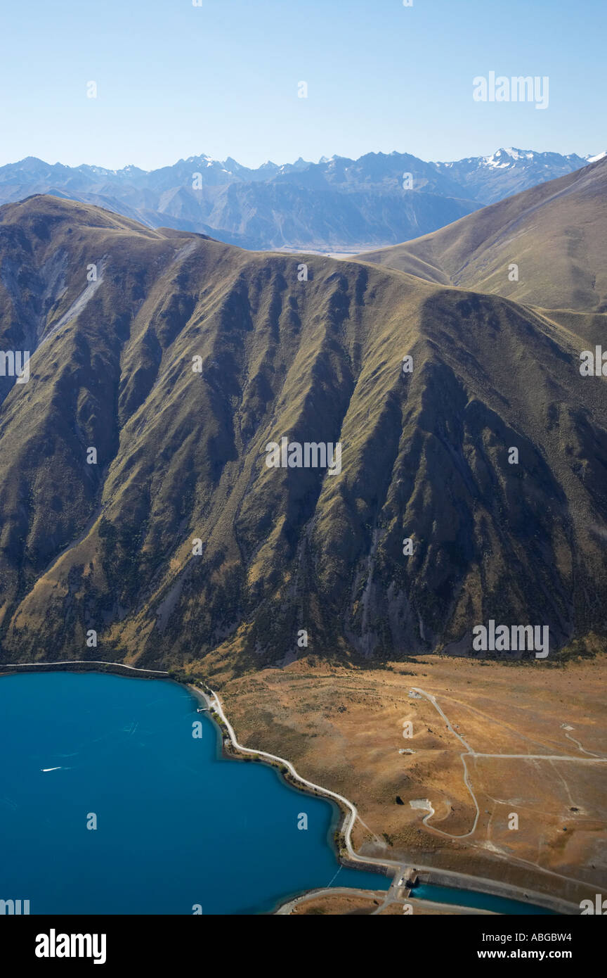 Lake Ohau and Ben Oahu Mackenzie Country South Canterbury South Island ...