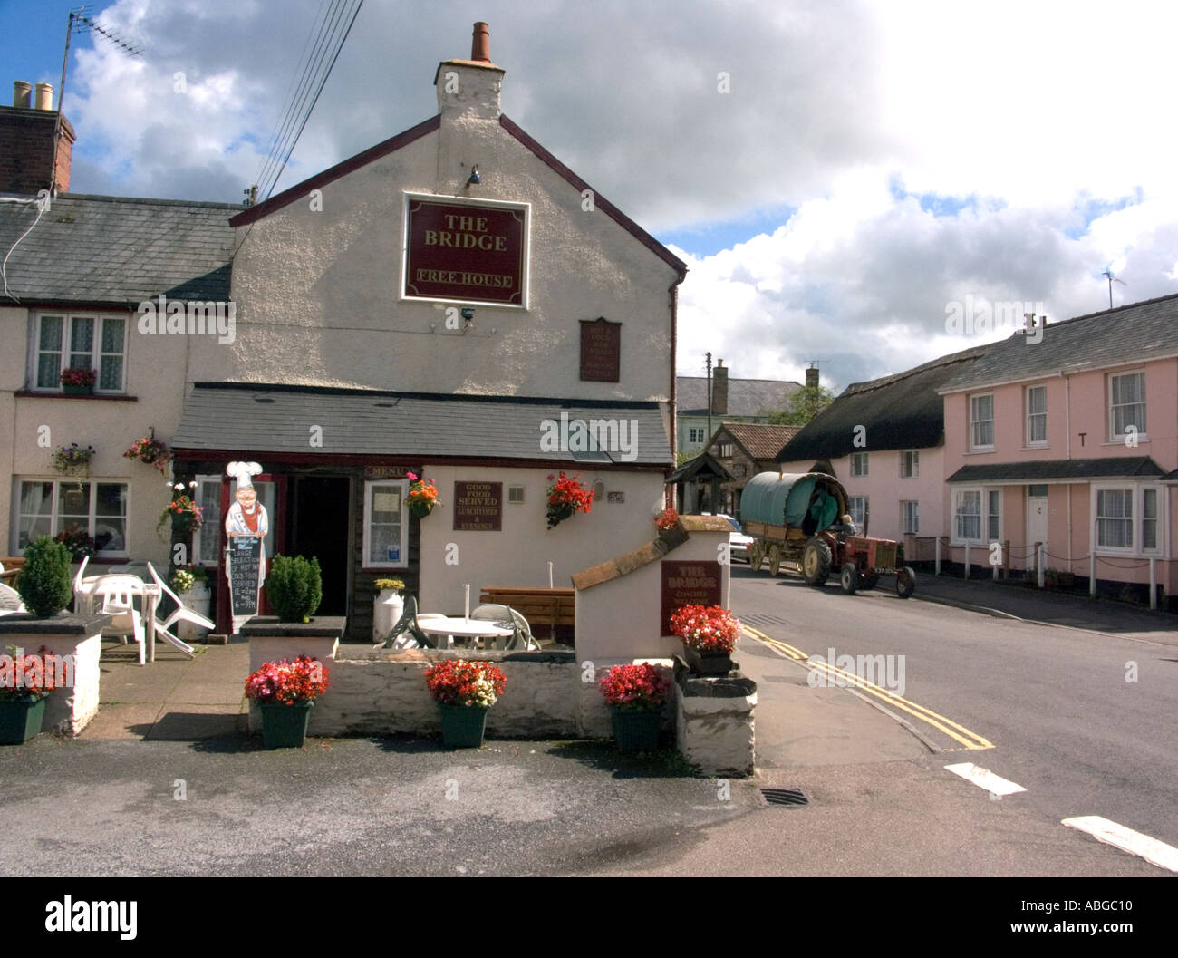 Country Pub The Bridge Inn at Dulverton Exmoor Somerset England Great Britain UK Stock Photo Alamy