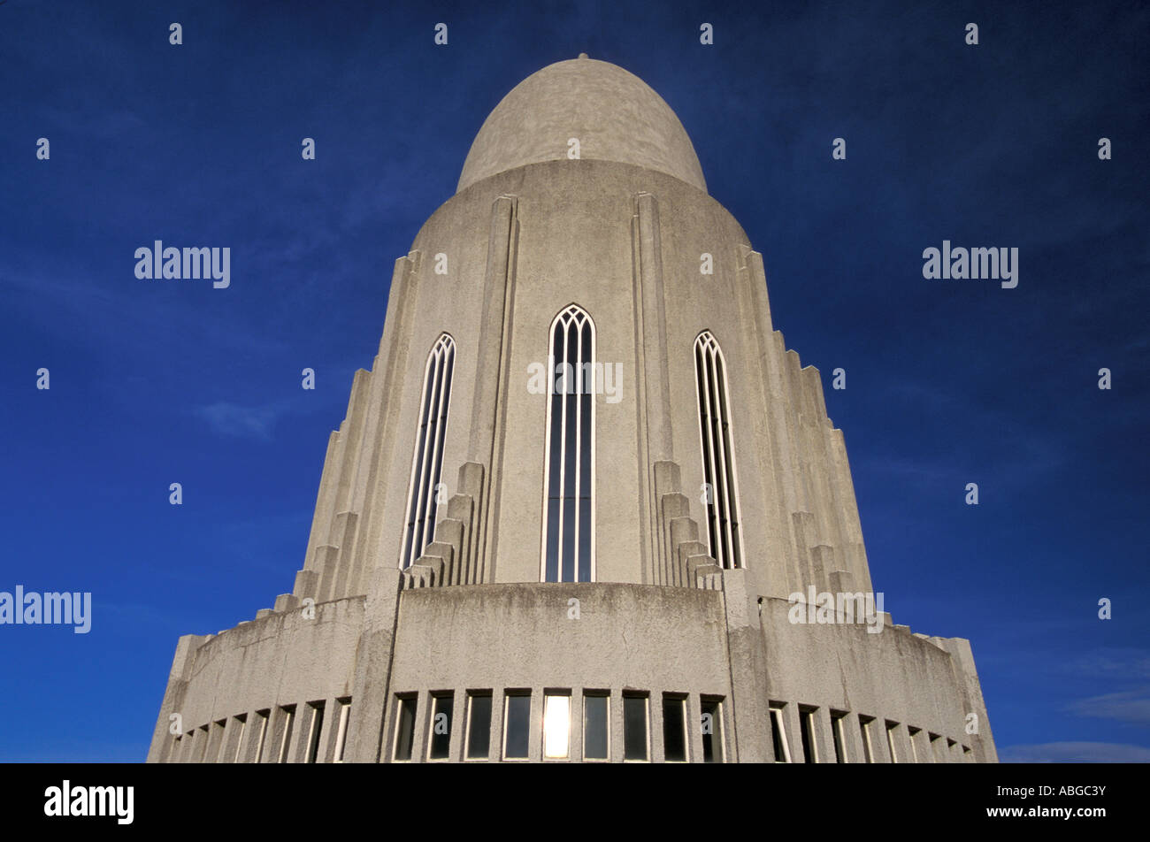 Hallgrimur's Church in Reykjavik Stock Photo