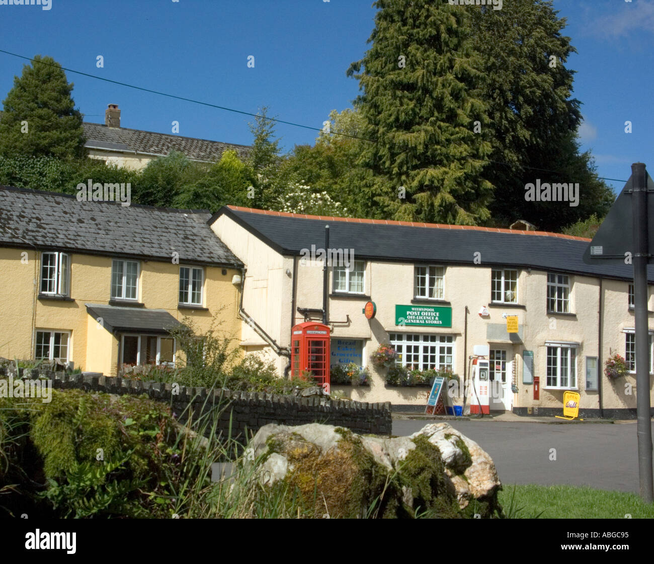 English Village Scene, Withypool, Exmoor National Park, Somerset