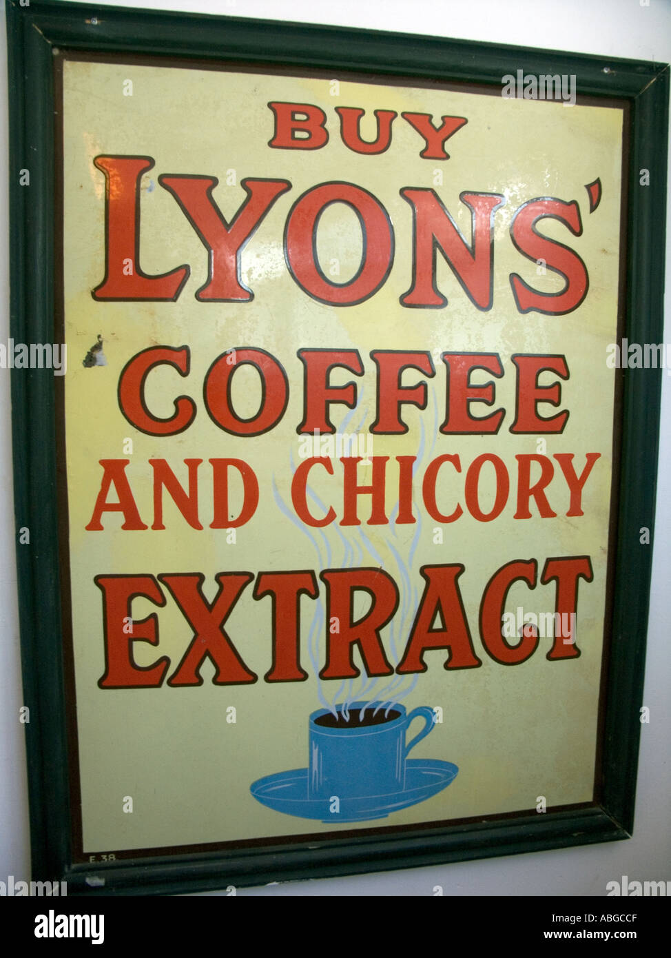 Old Buy Lyons Coffee and Chicory Extract advertising board in the