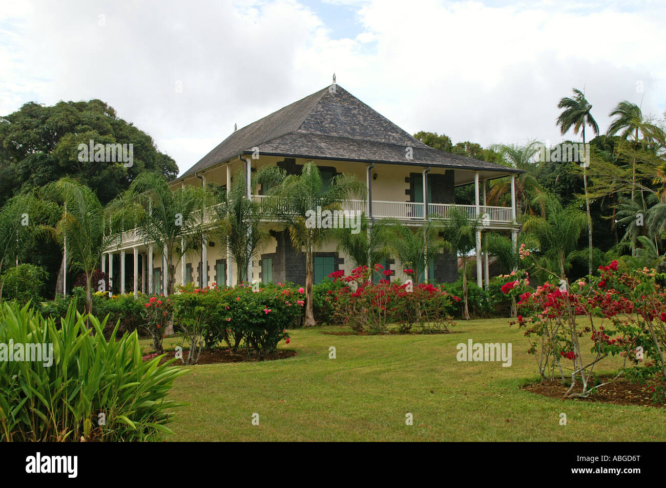 Historic house, Pampelmousse Garden, Mauritius, Mascarene Islands