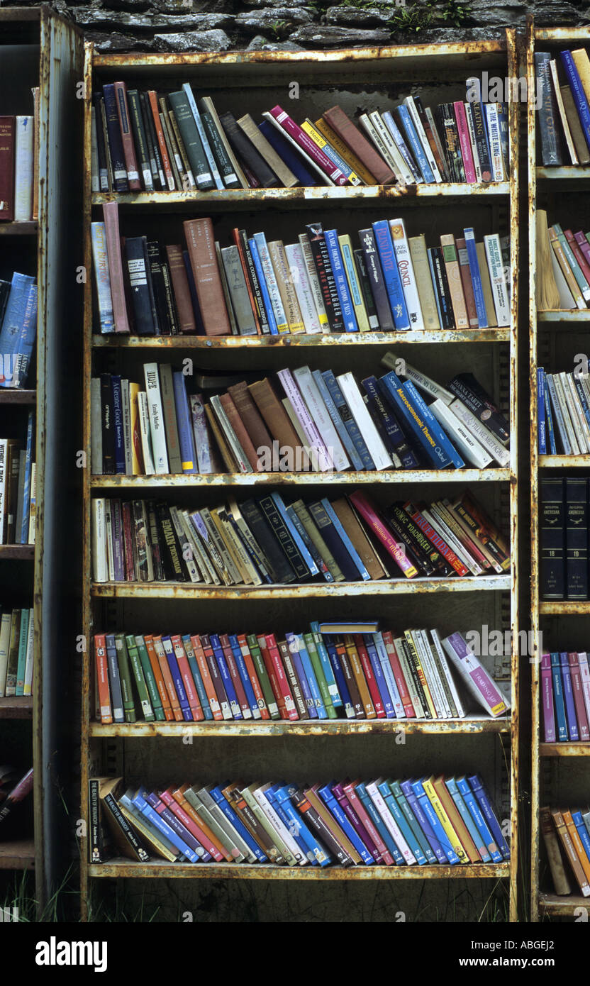 Second hand books at Castle HayonWye, Powys, Wales, UK
