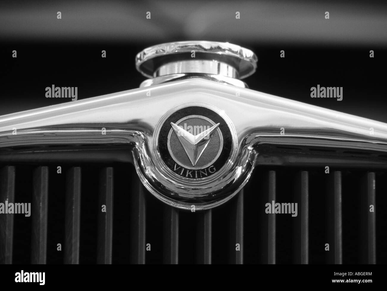 Viking car badge. (Oldsmobile Motor Division) American car manufacturer 1929 to 1930 Stock Photo