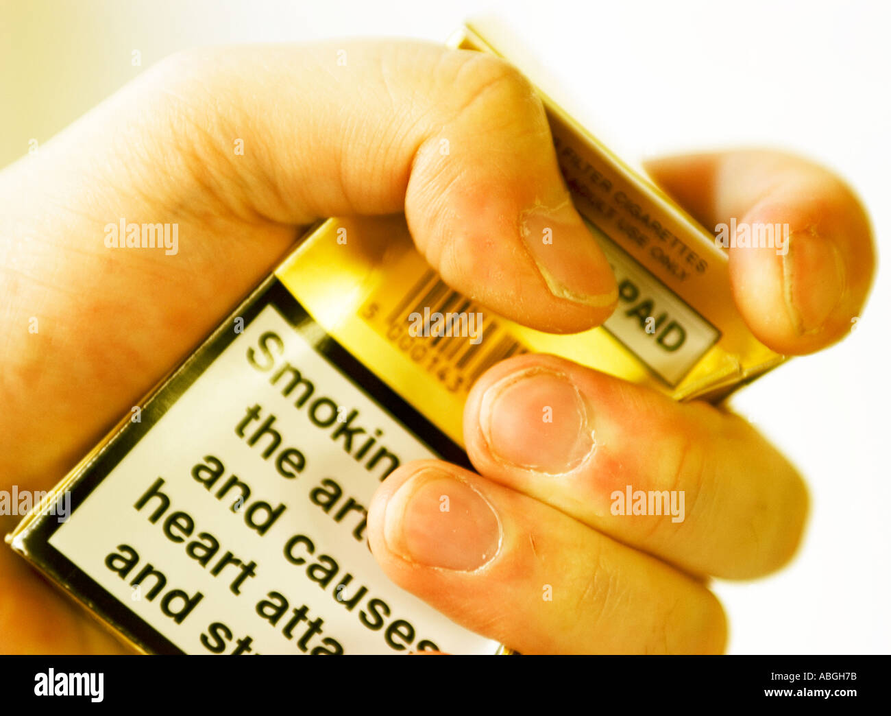 Giving up smoking and the smoking ban 1st July 2007 Stock Photo