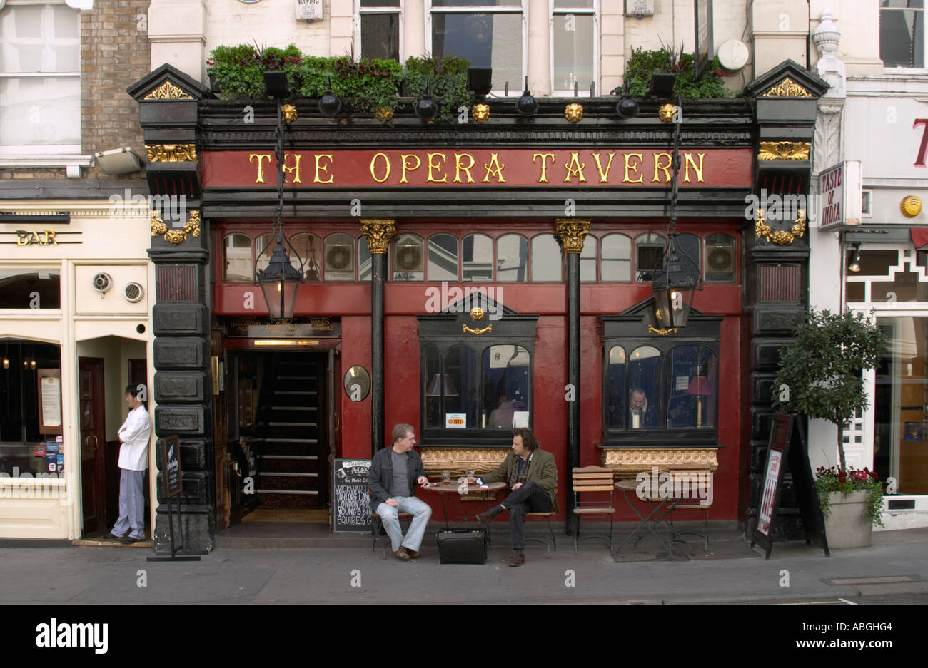 Opera Tavern Covent Garden London England Built in 1879 designed by pub architect George Treacher (since revamped) Stock Photo