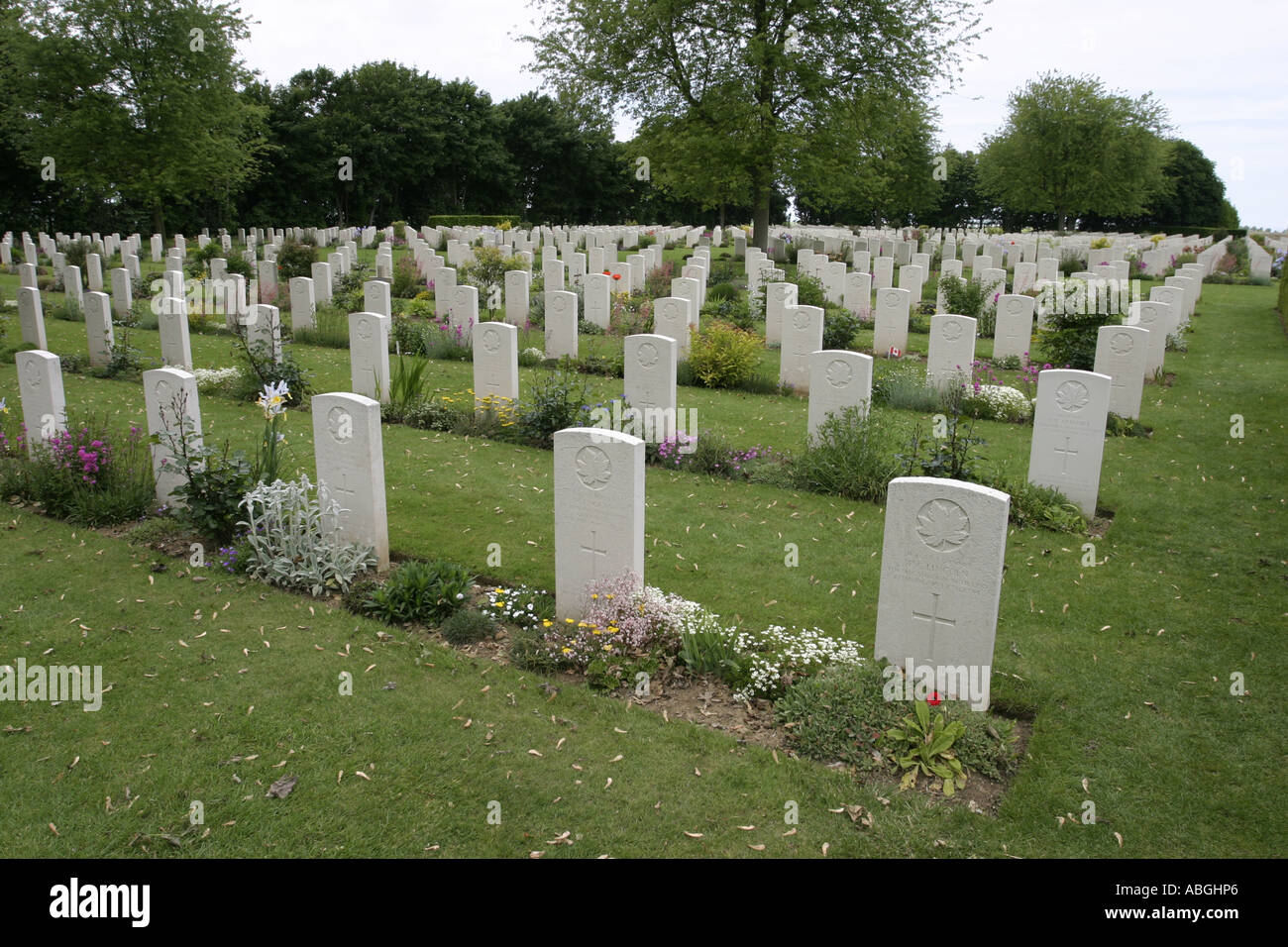 Beny sur Mer Canadian War Cemetery Normandy France Stock Photo