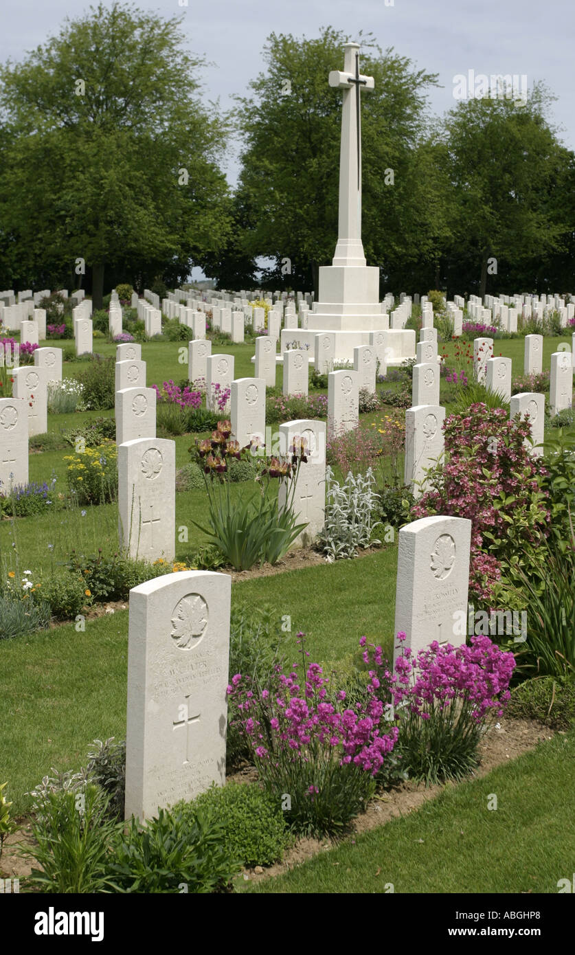 Beny sur Mer Canadian War Cemetery Normandy France Stock Photo