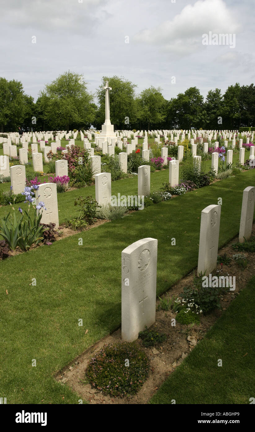 Beny sur Mer Canadian War Cemetery Normandy France Stock Photo