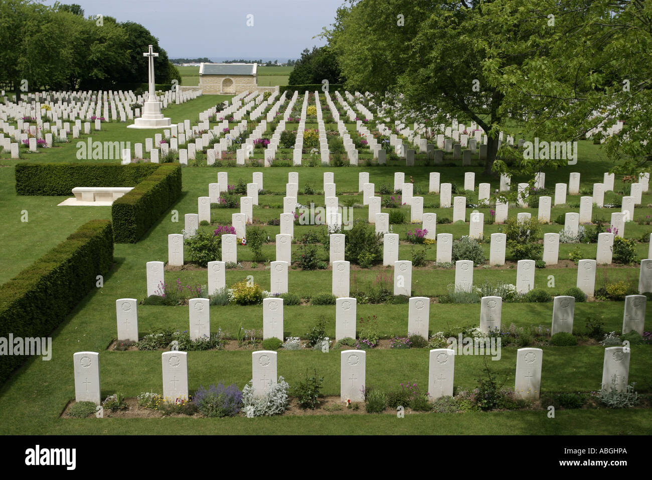 Beny sur Mer Canadian War Cemetery Normandy France Stock Photo