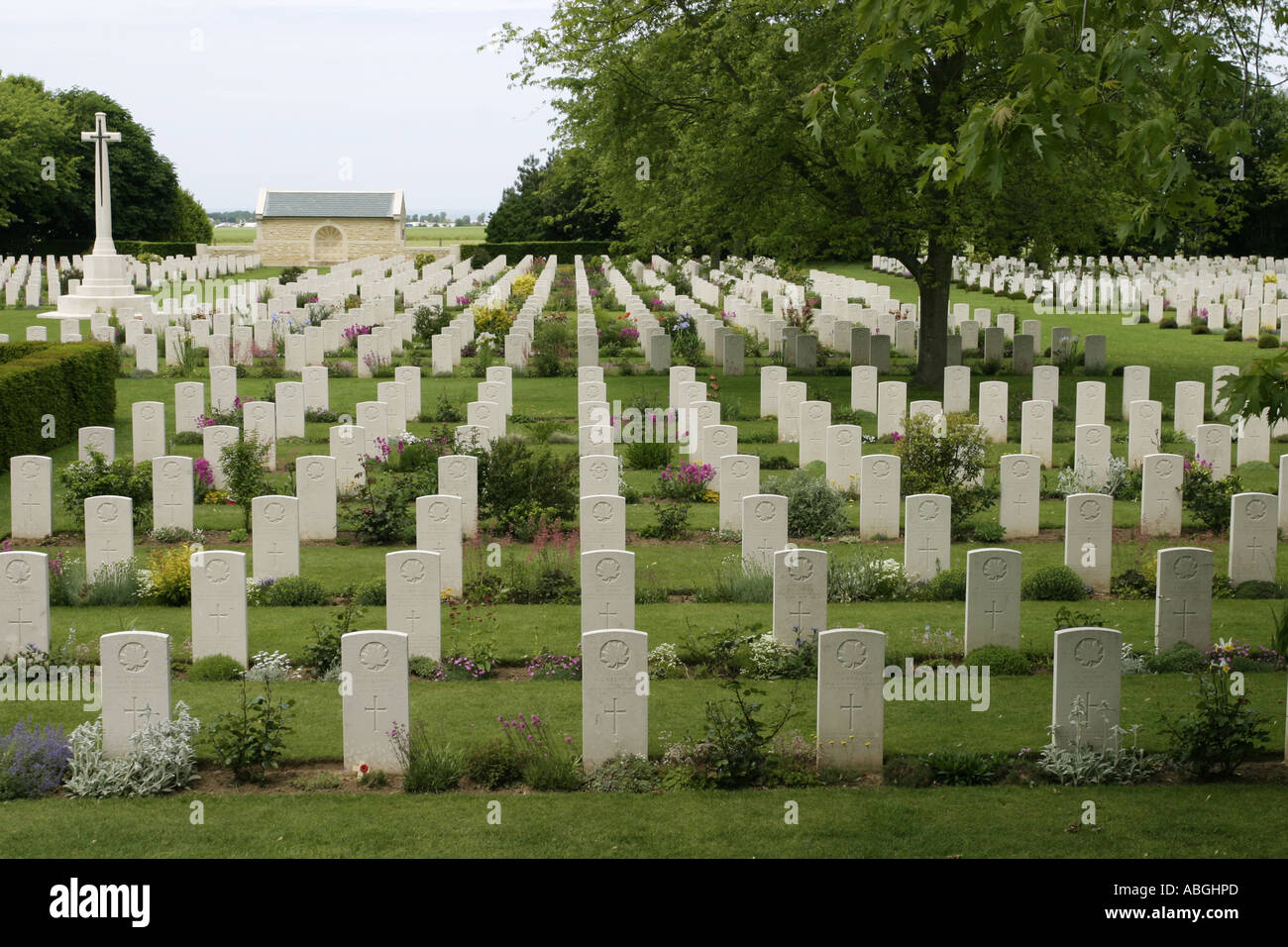 Beny sur Mer Canadian War Cemetery Normandy France Stock Photo