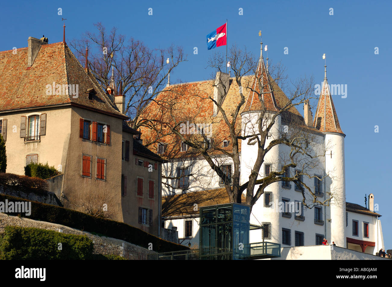 Castle Nyon, Vaud, Switzerland Stock Photo