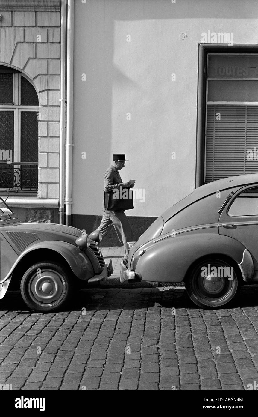 Vintage Paris streetscene Stock Photo