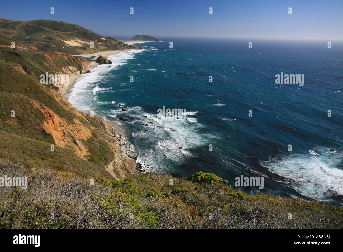 Highway Number One along the Pacific Coast, Big Sur, California, USA Stock Photo