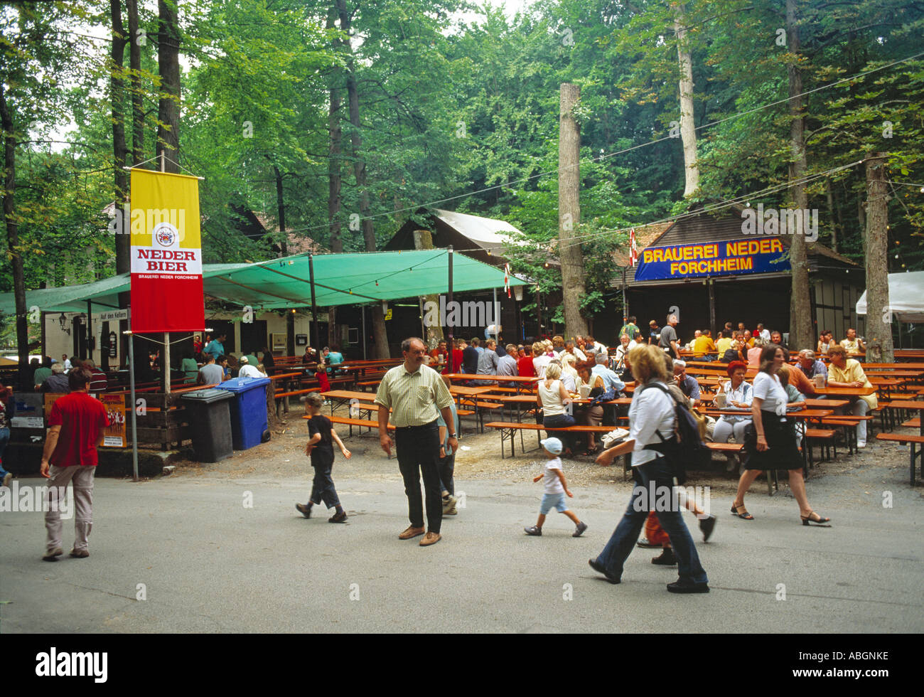 Annafest Forchheim Germany, early evening. Keller Stock Photo - Alamy