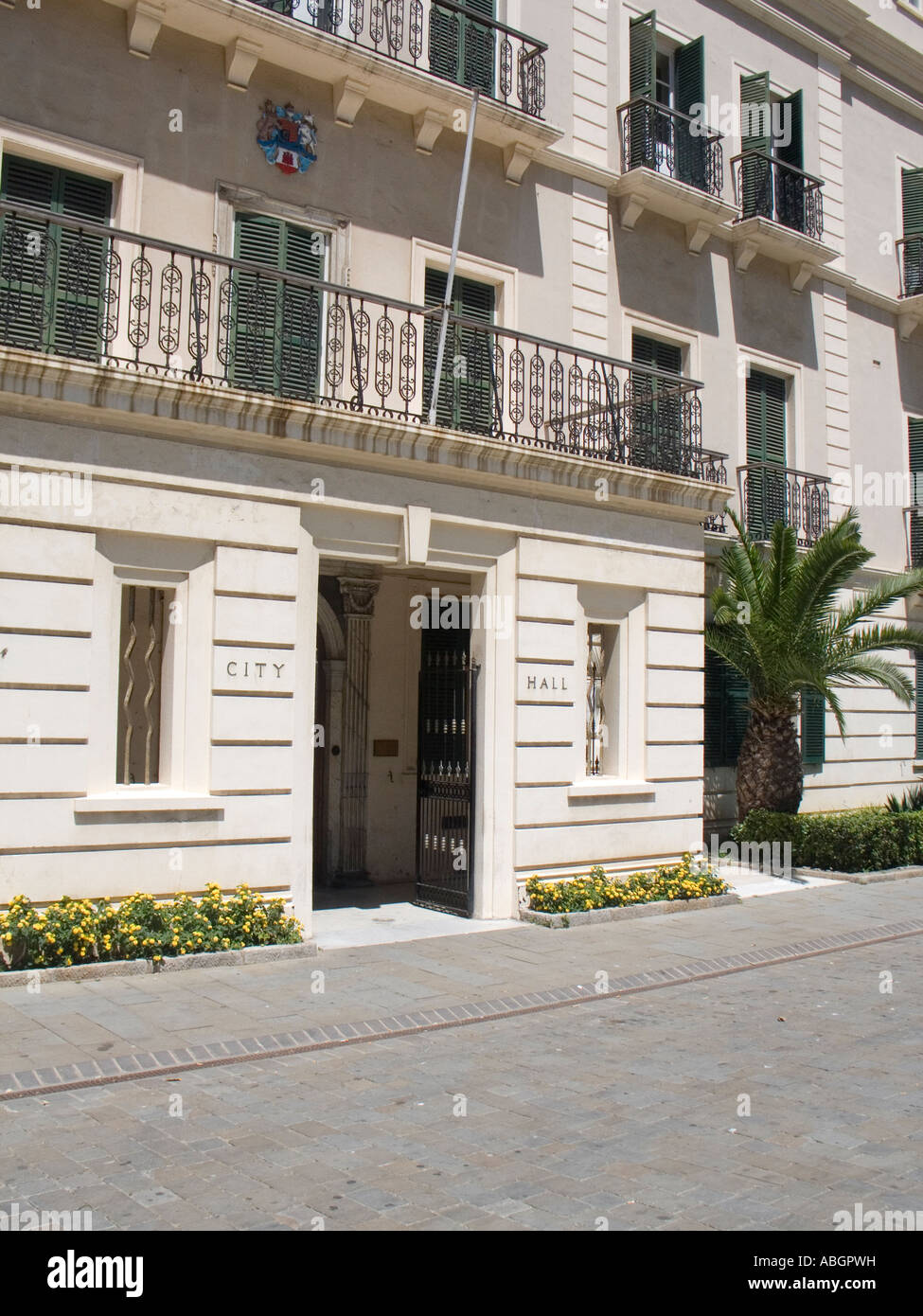 The city Hall Gibraltar Stock Photo Alamy