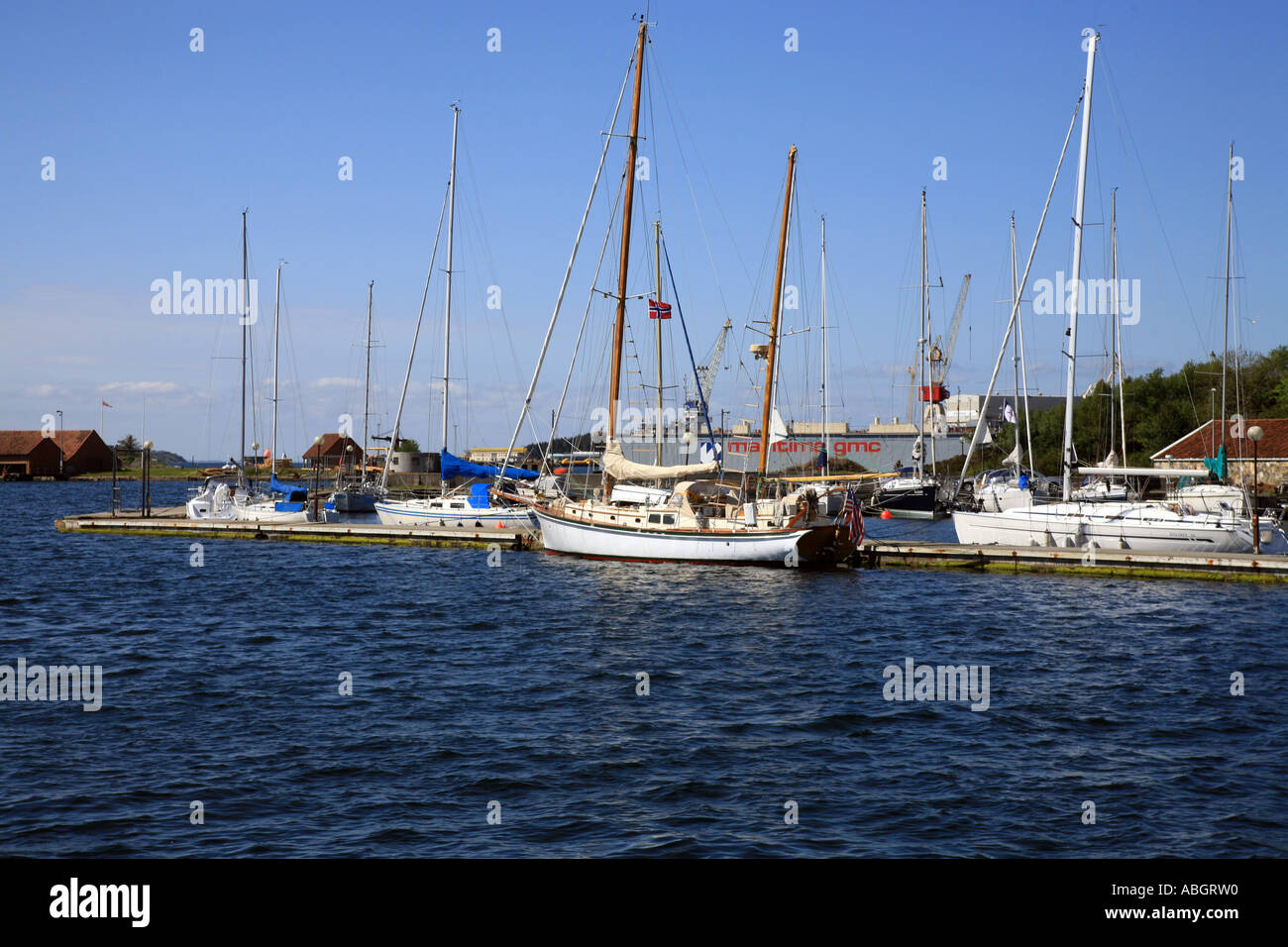 Stavanger Marina, Norway Stock Photo