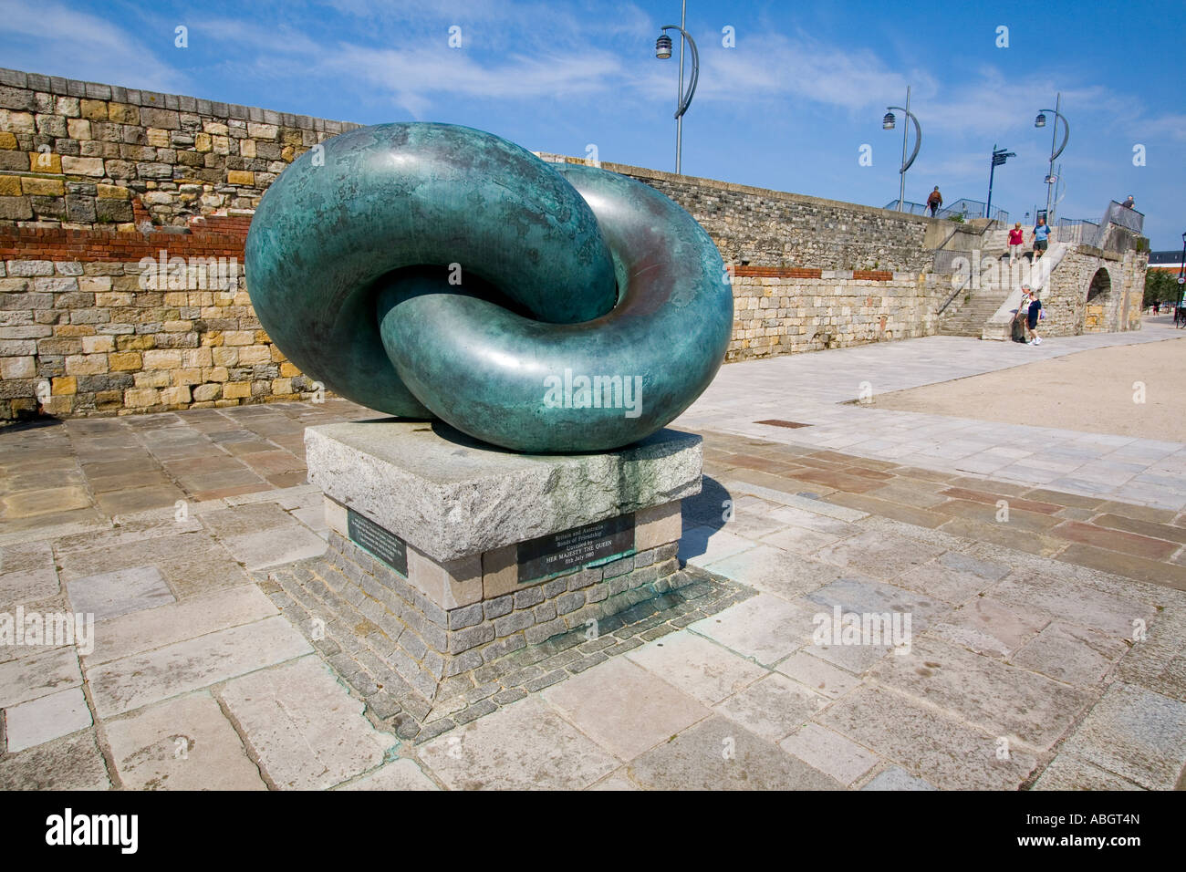 Bonds of Friendship sculpture Old Portsmouth Hampshire UK Stock Photo