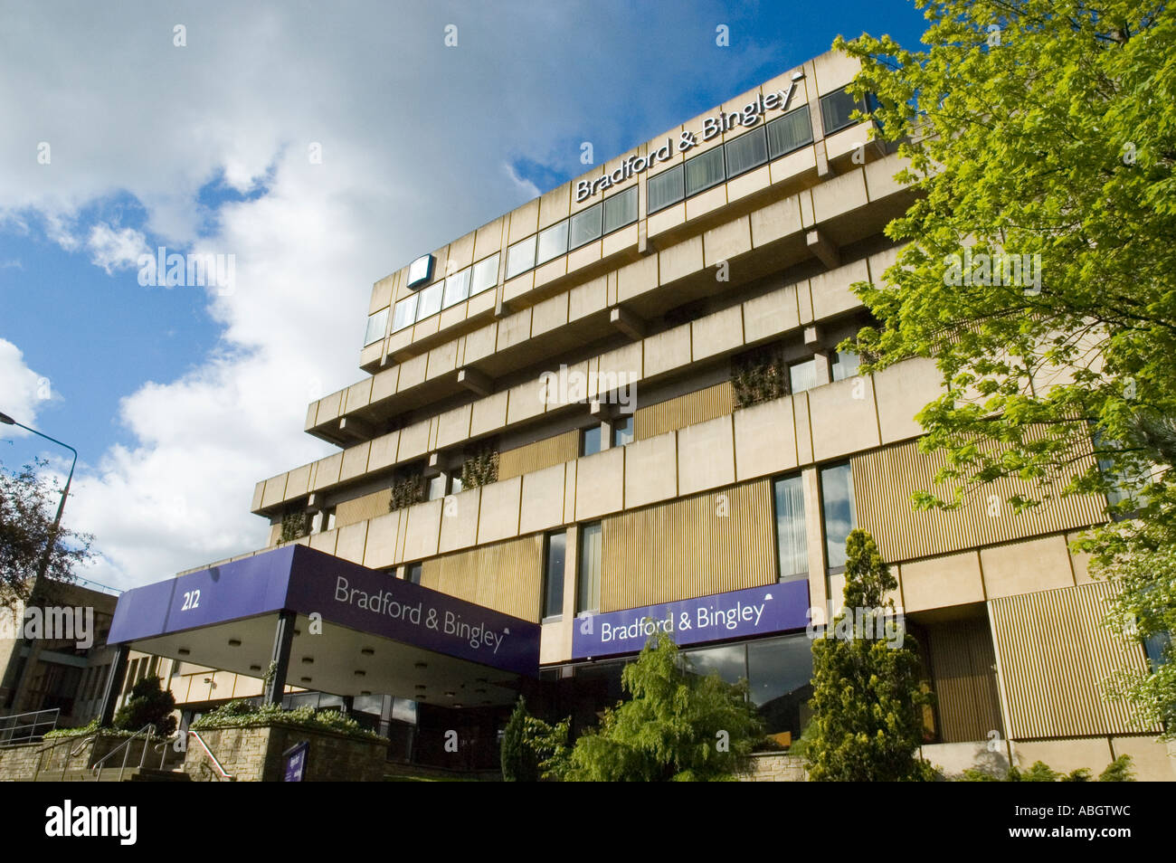 Headquarters of the Bradford and Bingley Building Society in Bingley West Yorkshire Stock Photo