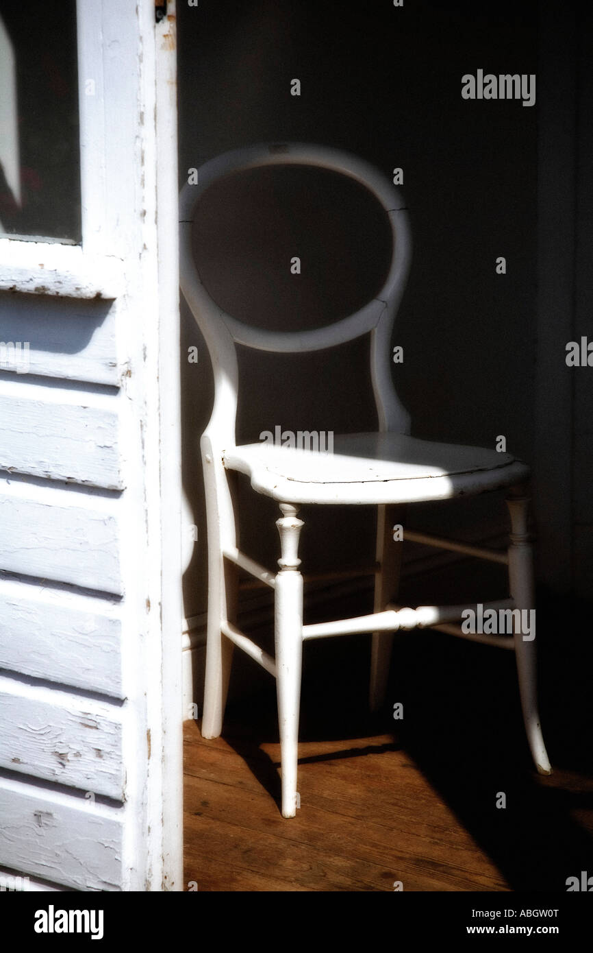 Doorway with Chair Stock Photo Alamy