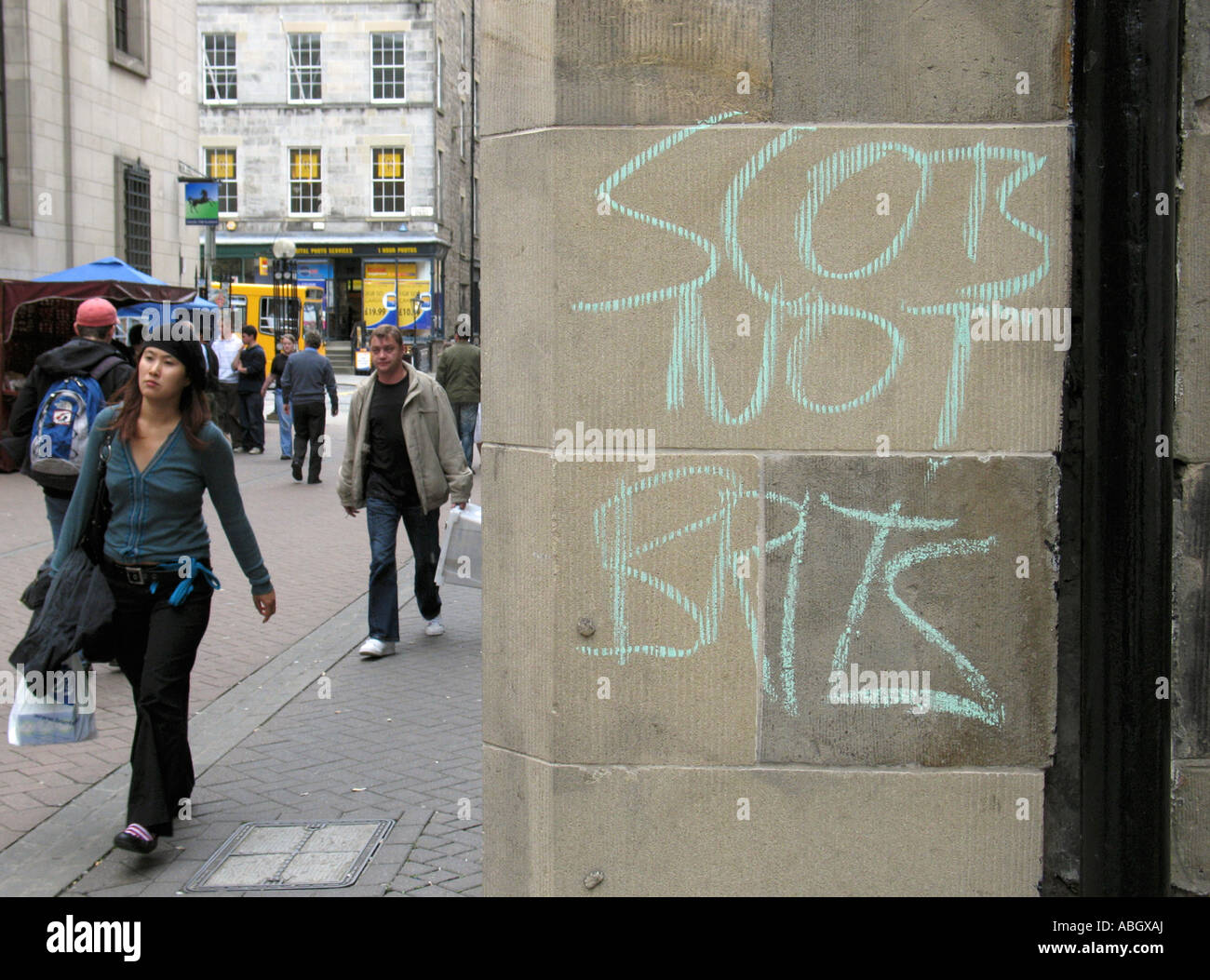 Scots not Brits Stock Photo
