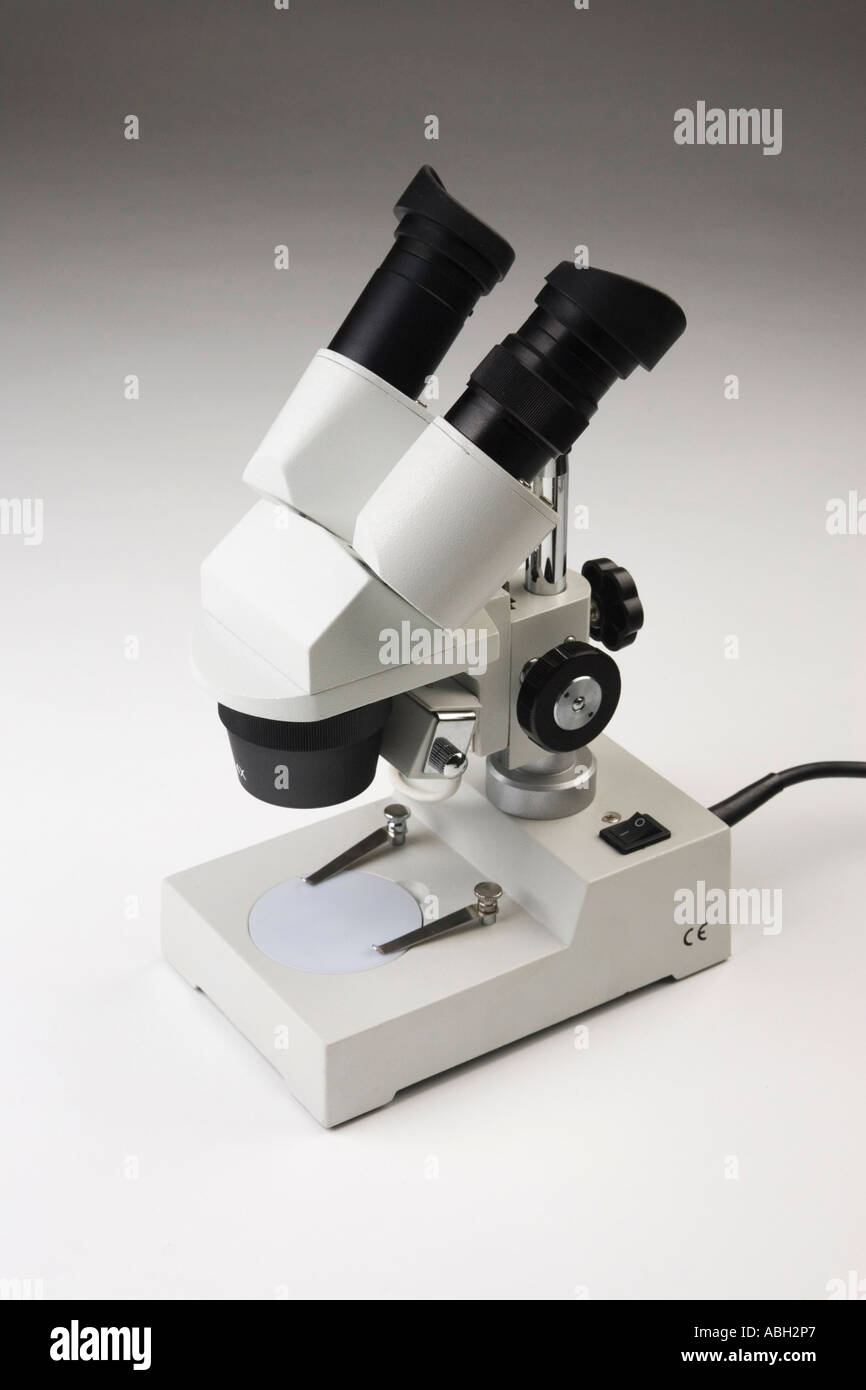 A binocular microscope Stock Photo Alamy