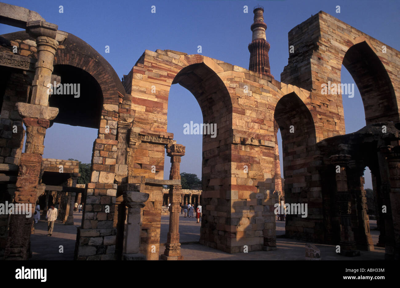 INDIA Delhi The Qut b Minar Stock Photo