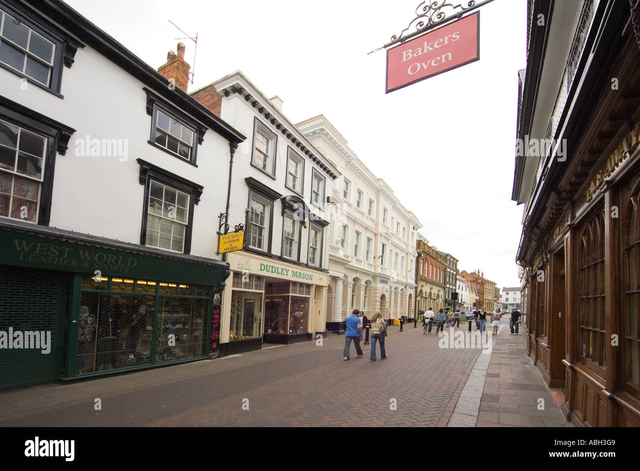 Abbeygate Street in Bury St Edmunds, Suffolk, UK Stock Photo