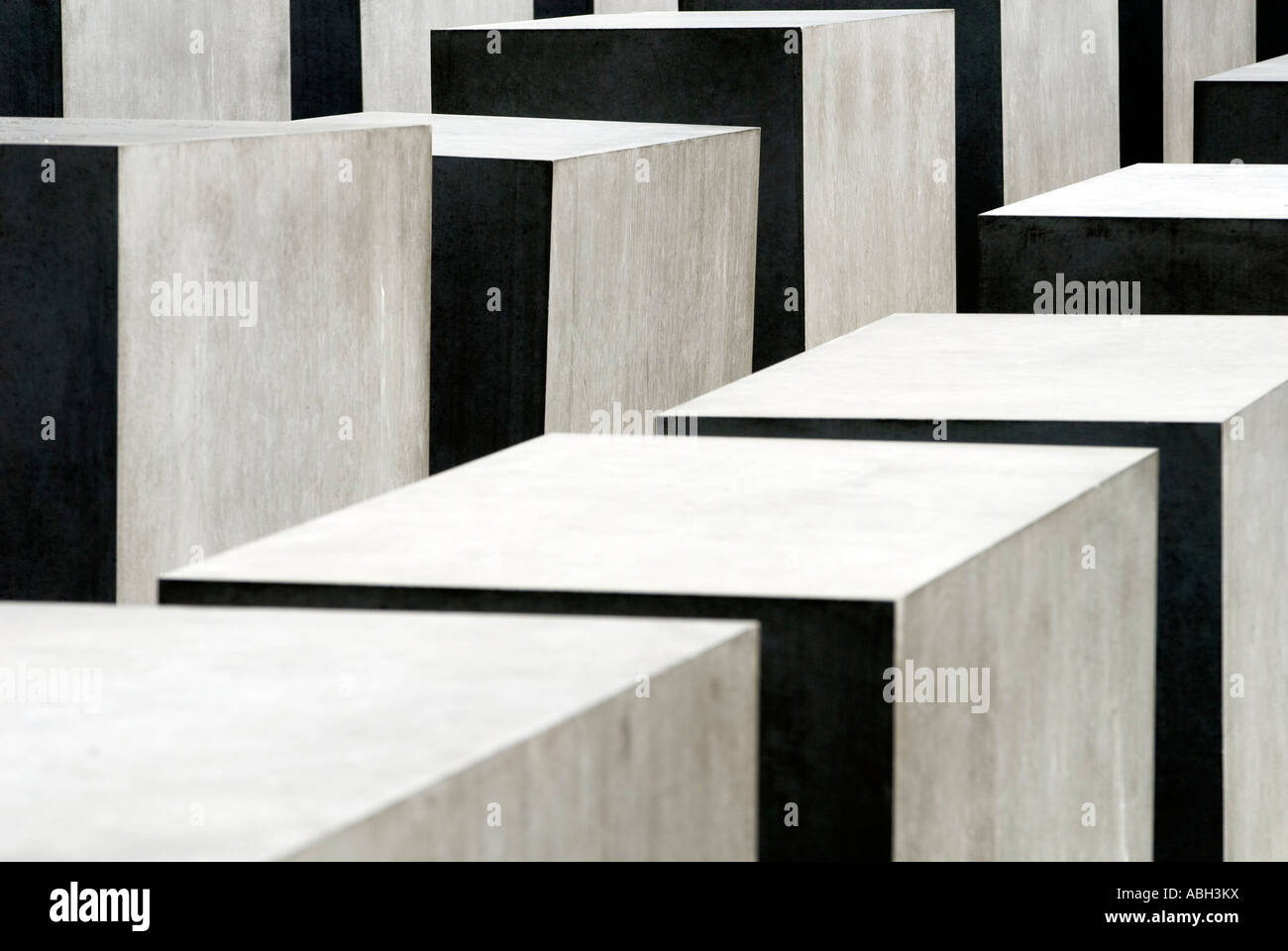 Holocaust Memorial Monument to the murdered Jews of Europe Architect Peter Eisenman Berlin Germany Europe Stock Photo