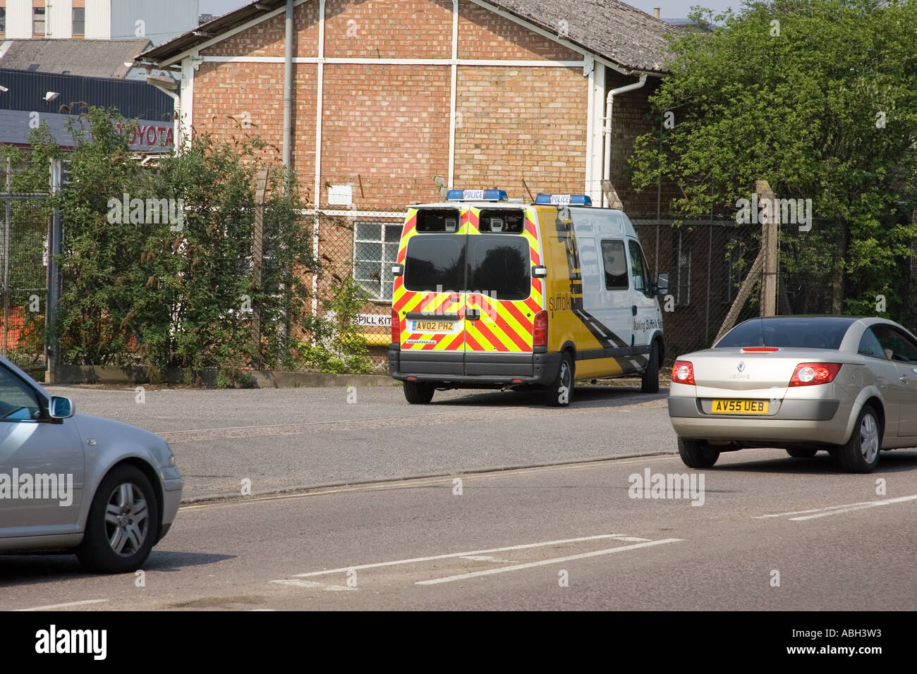 A police operated camera van in UK Stock Photo