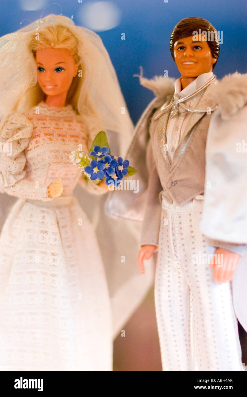 Romantic Wedding Barbie and Ken dolls, Mattel Barbie fashion dolls Stock Photo - Alamy