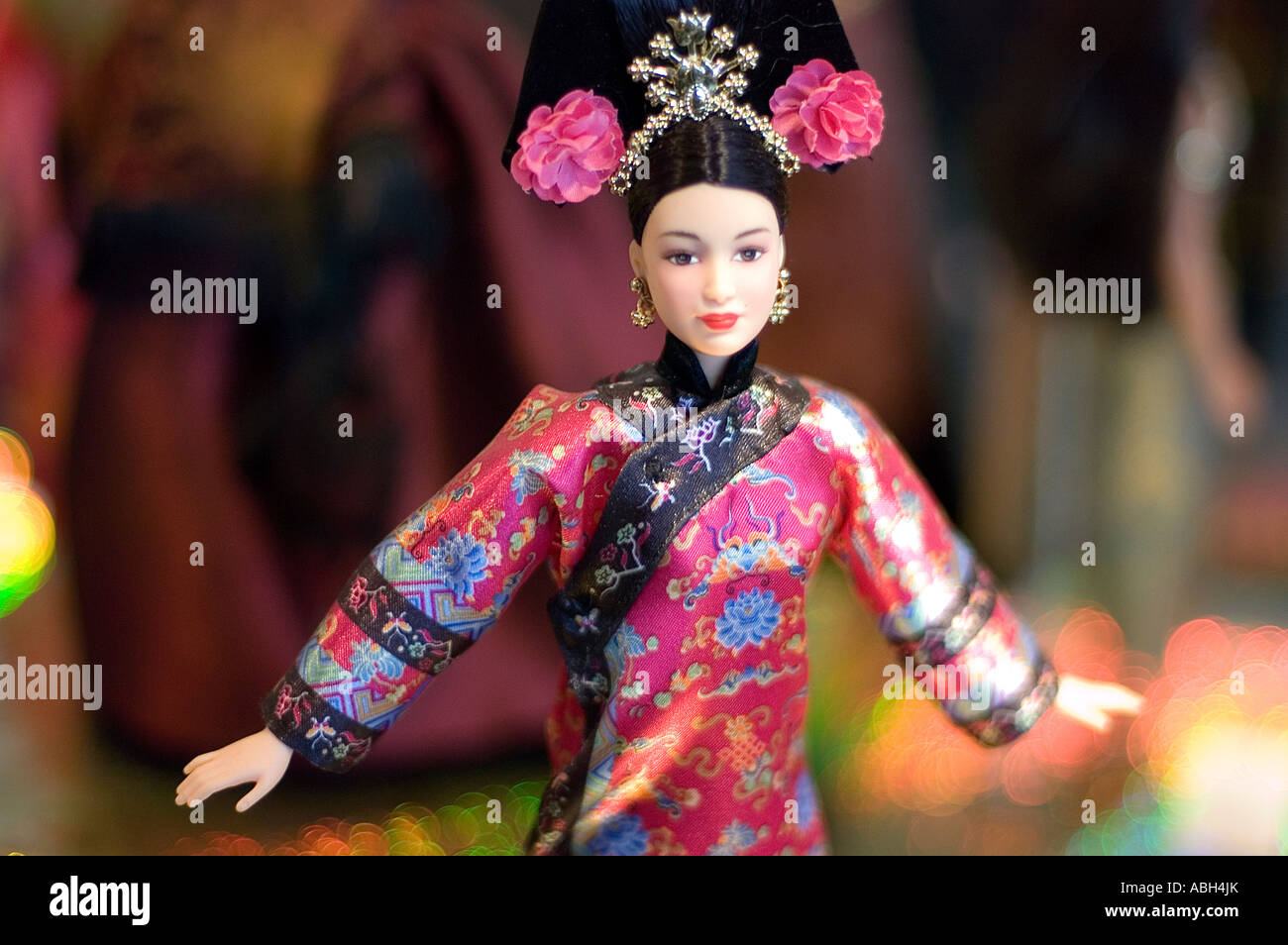 Princess of the China Barbie doll, a Mattel fashion doll in traditional  Chinese attire with pink floral robe and elaborate headdress Stock Photo -  Alamy
