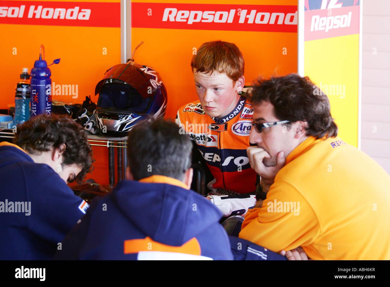 bradley smith repsol honda 125 rider Stock Photo Alamy